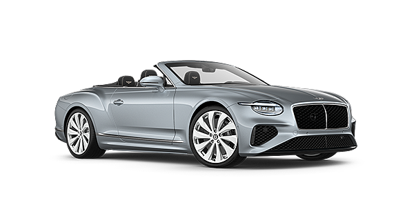 Bentley Singapore New Bentley Continental GTC convertible front three quarters in Silverlake paint
