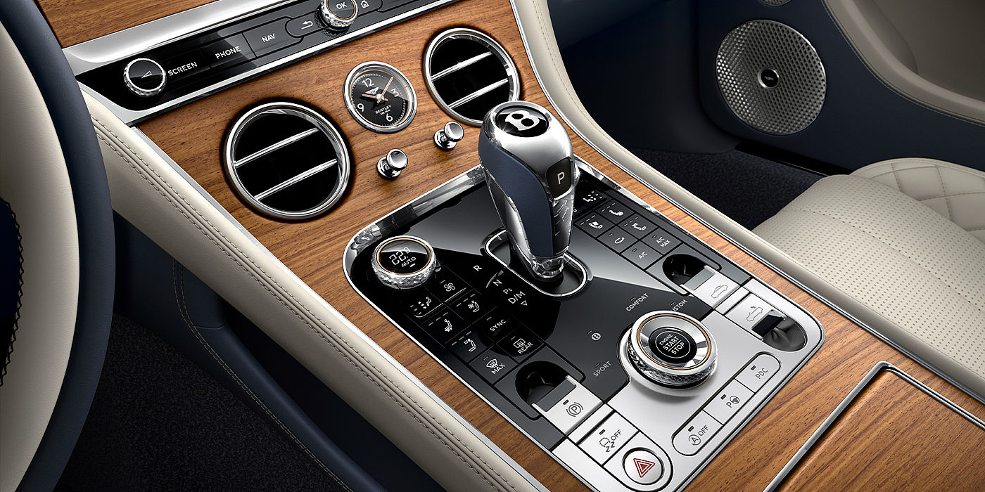 Bentley Singapore Bentley Continental GTC Azure convertible front interior console detail